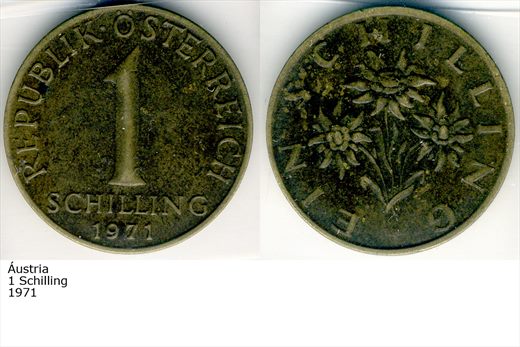 Austria - Schilling 1 - 1971 - G6 A3 H05 L3C4