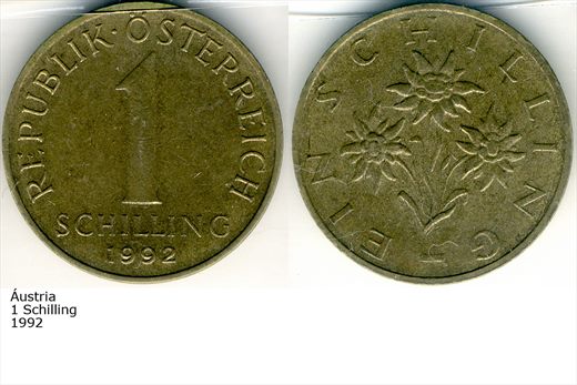 Austria - Schilling 1 - 1992 - G6 A3 H05 L4C4