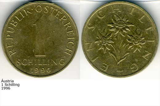 Austria - Schilling 1 - 1996 - G6 A3 H05 L4C5