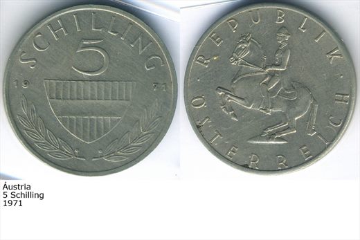 Austria - Schilling 5 - 1971 - G5 A3 H02 L3C5