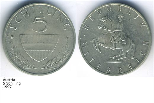 Austria - Schilling 5 - 1997 - G5 A3 H02 L4C5