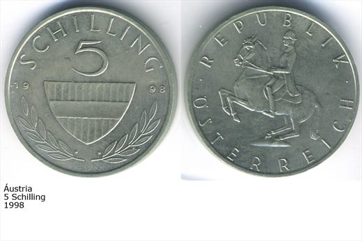 Austria - Schilling 5 - 1998 - G5 A3 H02 L5C1