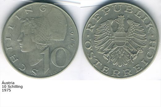 Austria - Schilling 10 - 1975 - G5 A3 H02 L2C4