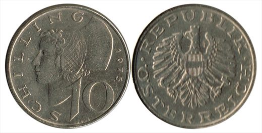 Austria - Schilling 10 - 1975