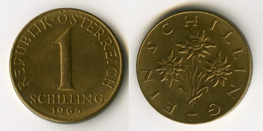 Austria - Schilling 1 - 1965