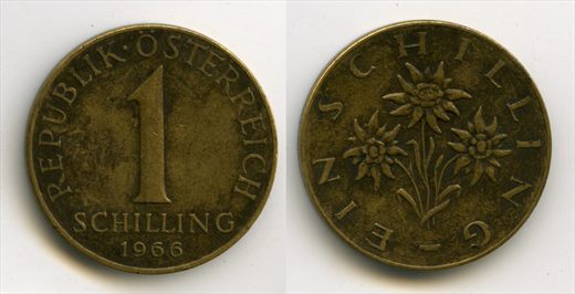 Austria - Schilling 1 - 1966