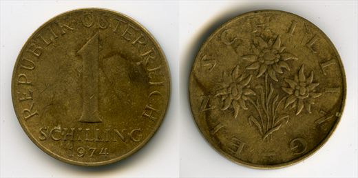 Austria - Schilling 1 - 1974