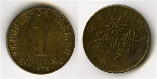 Austria - Schilling 1 - 1975