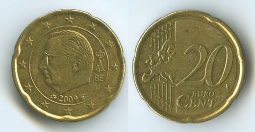 Belgica - Euro Cent 20 - 2009