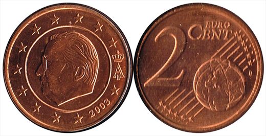 Belgica - Euro cent 2 - 2003