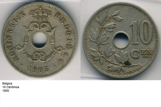Belgica - Centimo 10 - 1905 - G6 A2 H11 L6C3