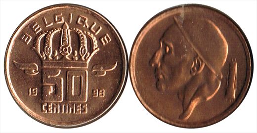 Belgica - Centimo 50 - 1998