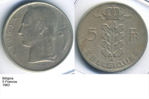 Belgica - Franco 5 - 1963 - G5 A2 H10 L3C5