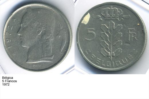 Belgica - Franco 5 - 1972 - G5 A2 H10 L4C1