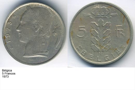 Belgica - Franco 5 - 1973 - G5 A2 H10 L4C2