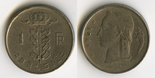 Belgica - Franco 1 - 1951
