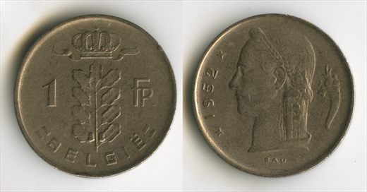 Belgica - Franco 1 - 1952