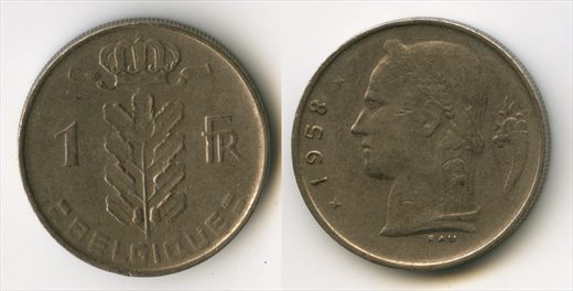 Belgica - Franco 1 - 1958