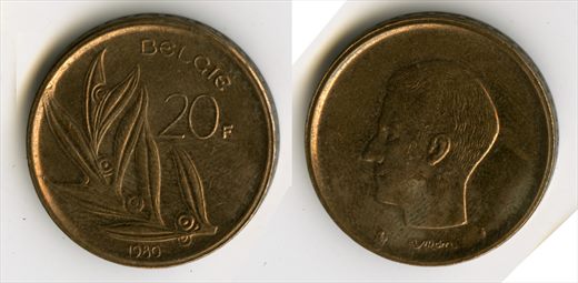 Belgica - Franco 20 - 1980
