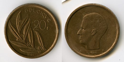 Belgica - Franco 20 - 1981