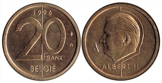 Belgica - Franco 20 - 1996
