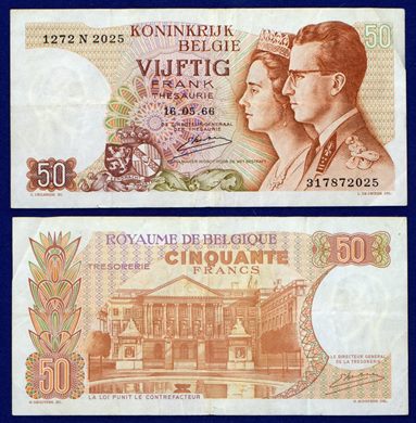 Belgica - Franco 50 - 1966-05-16 serie N