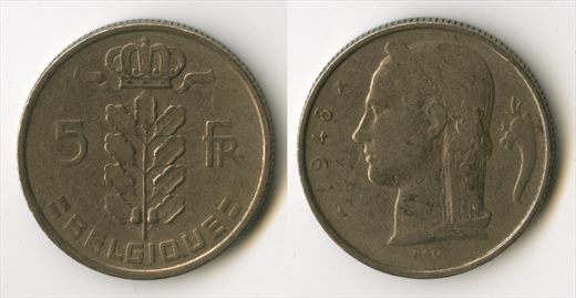 Belgica - Franco 5 - 1948