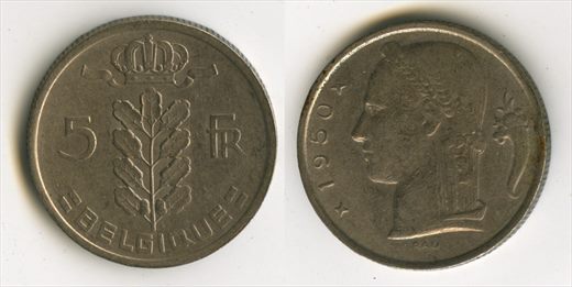 Belgica - Franco 5 - 1950