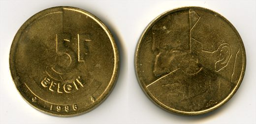 Belgica - Franco 5 - 1986