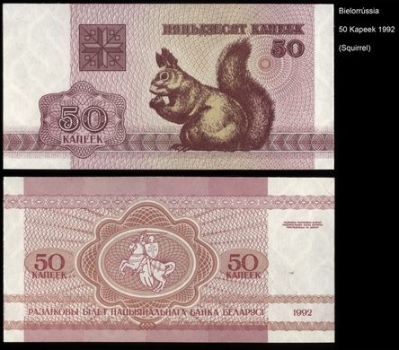 Bielorrussia - Kopek 50 - 1992