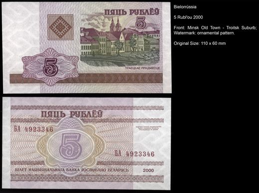 Bielorrussia - Rublo 5 - 2000