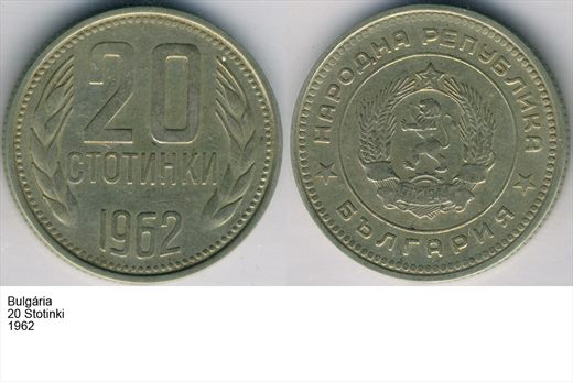 Bulgaria - Stotinka 20 - 1962 - G6 A2 H12 L1C6