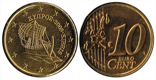 Chipre - Euro cent 10 - 2008
