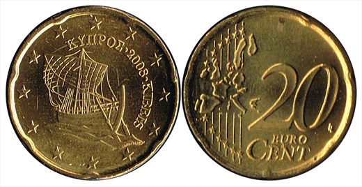 Chipre - Euro cent 20 - 2008