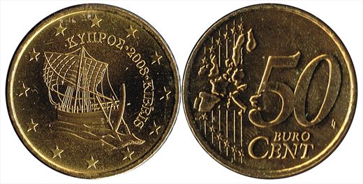 Chipre - Euro cent 50 - 2008