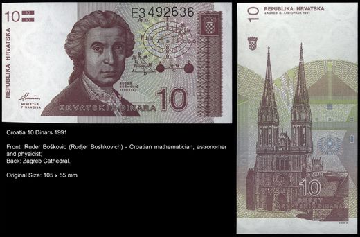 Croacia - Dinar 10 - 1991
