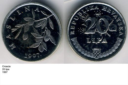 Croacia - Lipa 20 - 1997 - G6 A1 H01 L6C2