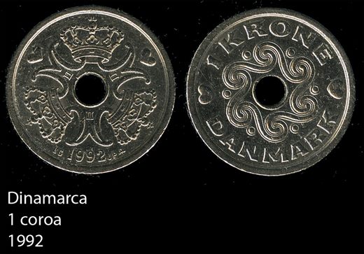 Dinamarca - Coroa 1 - 1992