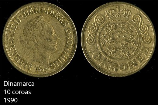 Dinamarca - Coroa 10 - 1990