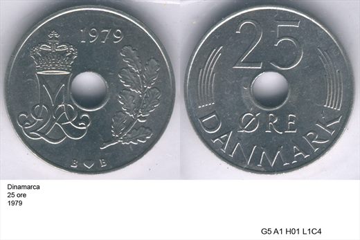 Dinamarca - Ore 25 - 1979 - G5 A1 H01 L1C4