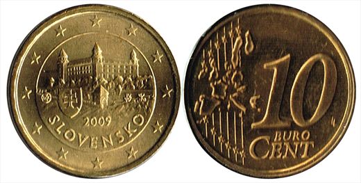 Eslovaquia - Euro cent 10 - 2009