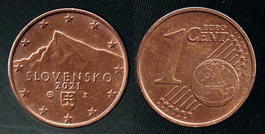 Eslovaquia - Euro Cent 1 - 2021