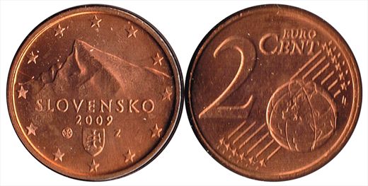 Eslovaquia - Euro cent 2 - 2009 Z