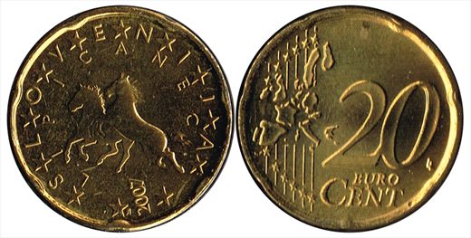 Eslovenia - Euro Cent 20 - 2007