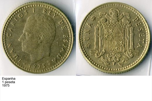 Espanha - Peseta 1 - 1975 - G6 A2 H02 L4C6