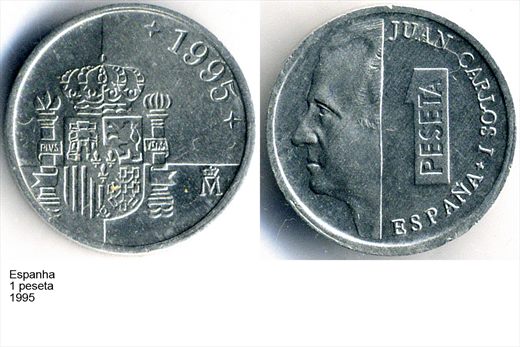 Espanha - Peseta 1 - 1995 - G6 A2 H02 L6C5