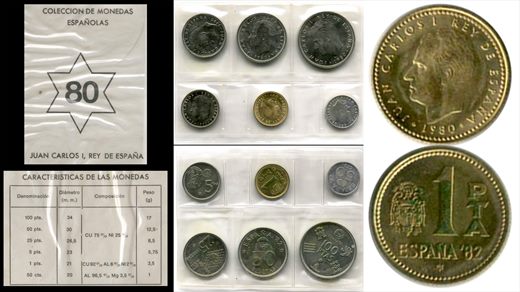 Espanha - Peseta 1 - 1980