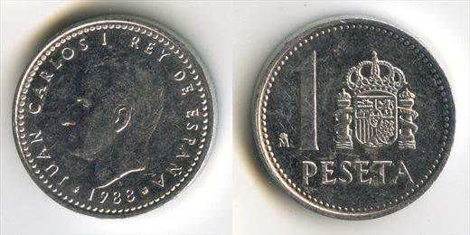 Espanha - Peseta 1 - 1988