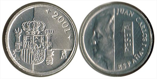 Espanha - Peseta 1 - 2001