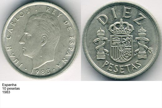 Espanha - Peseta 10 - 1983 - G6 A2 H02 L3C3